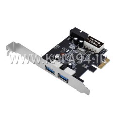 کارت PCI / افزایش پورت USB 3.0 / سرعت بسیار بالا / 2 پورت / اینترنال / تک پک جعبه ای